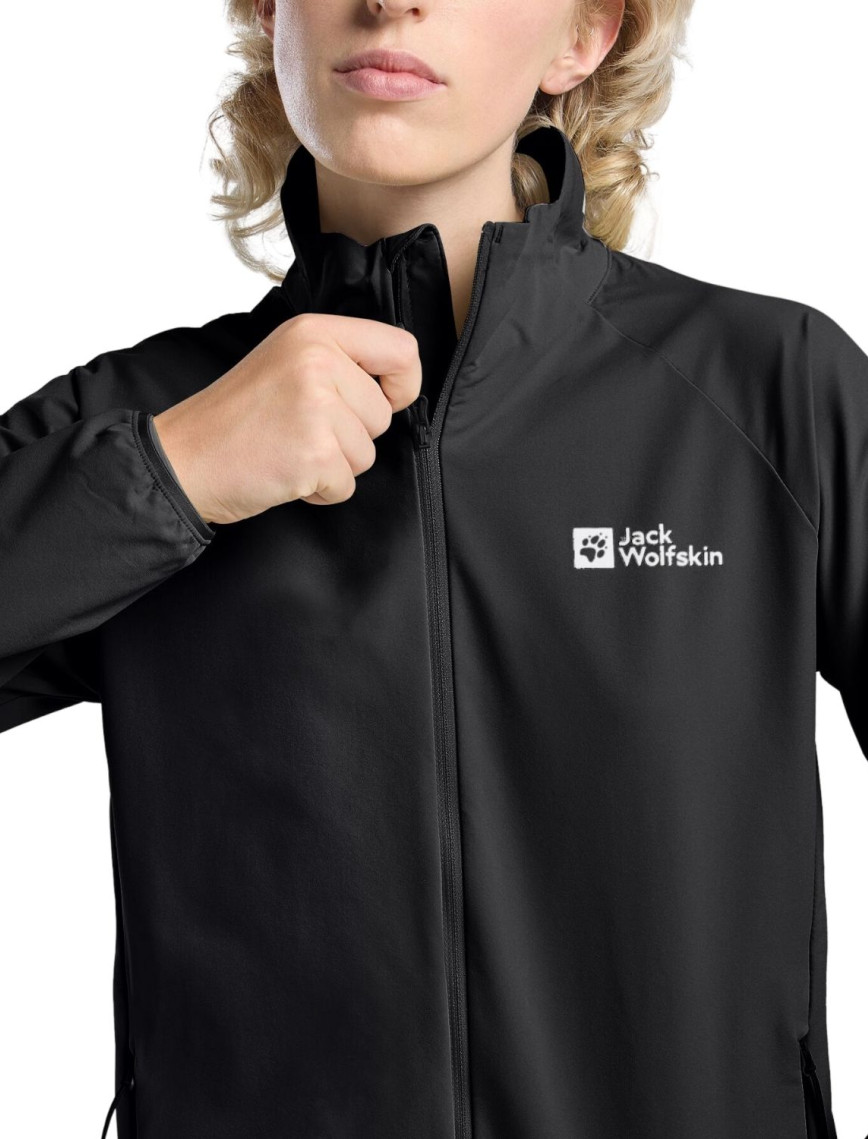 Jack Wolfskin Prelight Stride Kadın Siyah Outdoor Ceketi Jack Wolfskin Prelight Stride Kadın Siyah Outdoor Ceketi