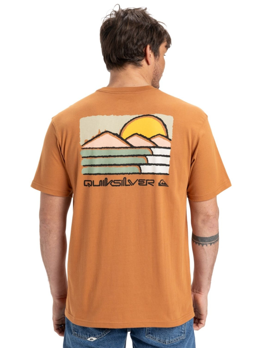 Quiksilver Evo Future Islands Erkek Kırmızı Tişört