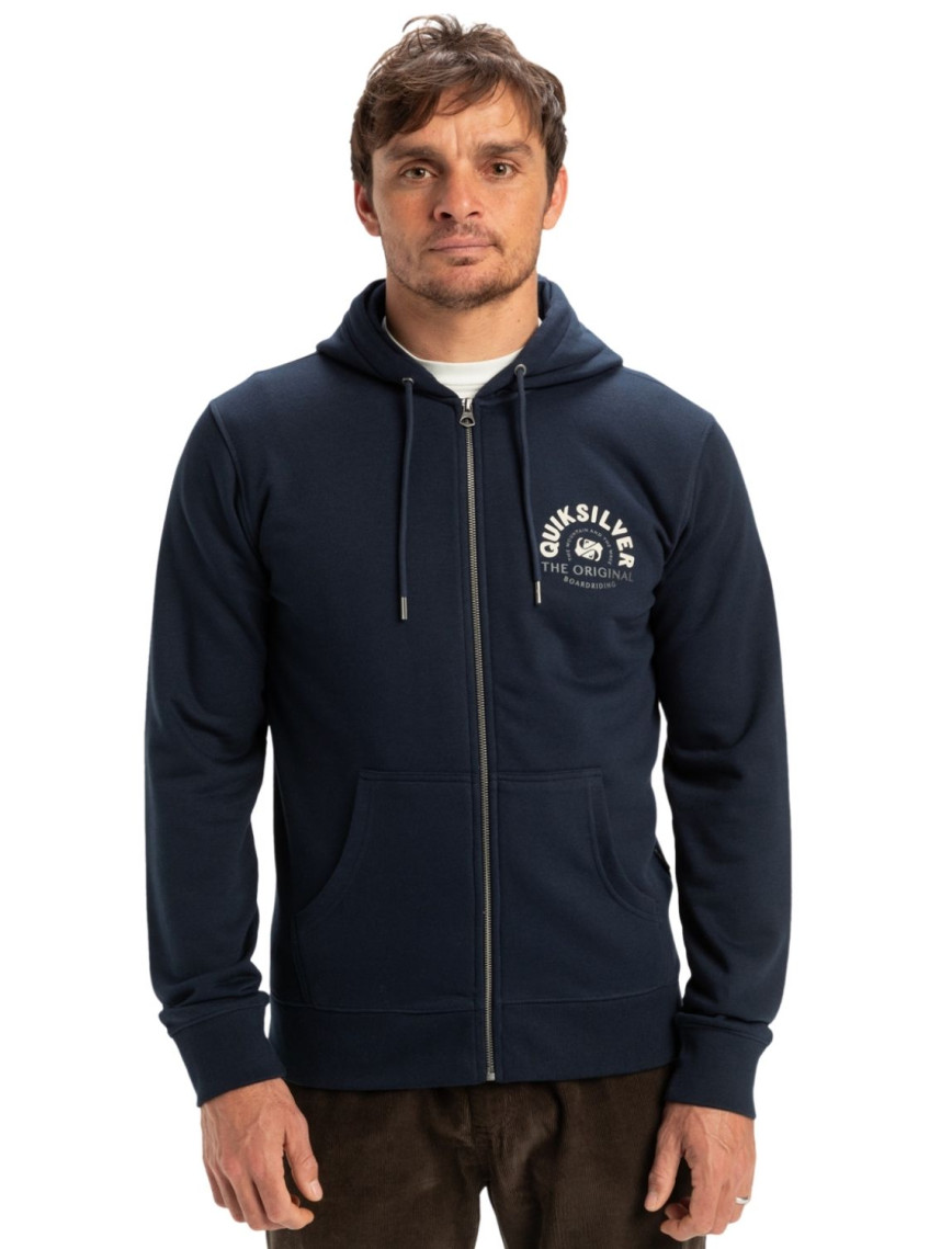 Quiksilver Graphic Mix Hoodie Zip Erkek Mavi Sweatshirt Quiksilver Graphic Mix Hoodie Zip Erkek Mavi Sweatshirt