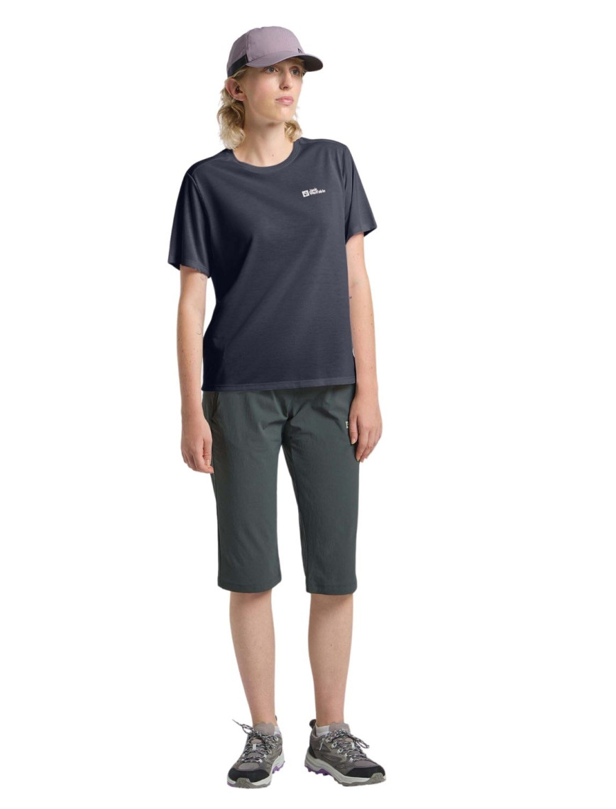 Jack Wolfskin Vonnan S|s T Kadın Mavi Tişört Jack Wolfskin Vonnan S|s T Kadın Mavi Tişört