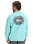Quiksilver Spin Cycle Crew Erkek Mavi Sweatshirt Quiksilver Spin Cycle Crew Erkek Mavi Sweatshirt
