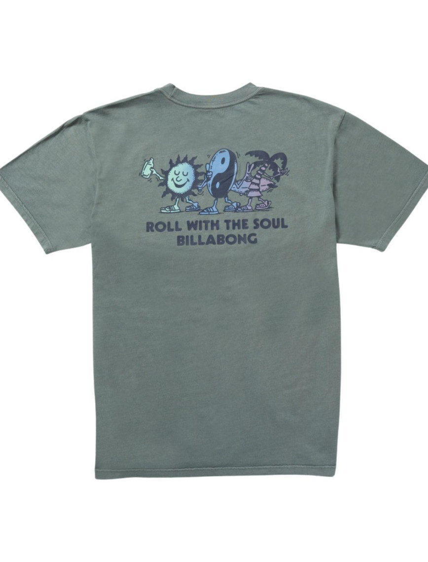 Billabong Roll Premium Ww Ss Erkek Mavi Tişört Billabong Roll Premium Ww Ss Erkek Mavi Tişört