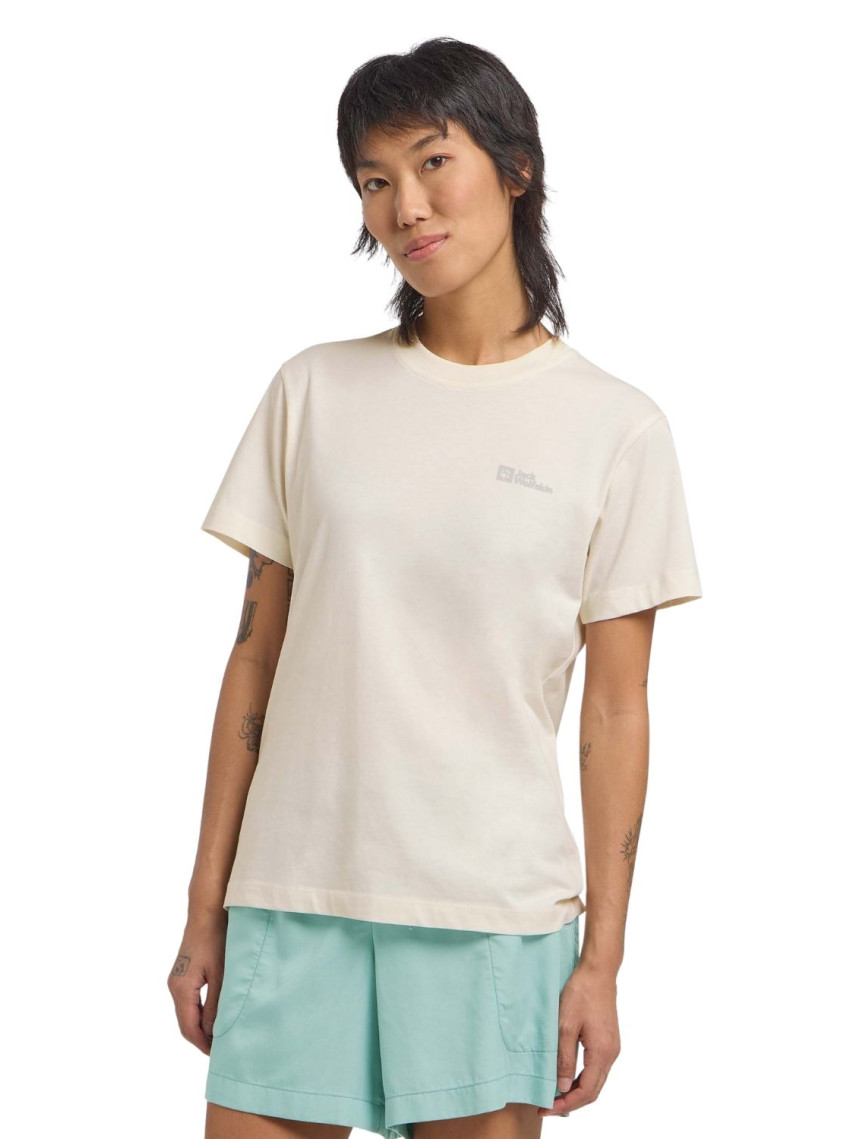 Jack Wolfskin Essential T Kadın Beyaz Tişört Jack Wolfskin Essential T Kadın Beyaz Tişört