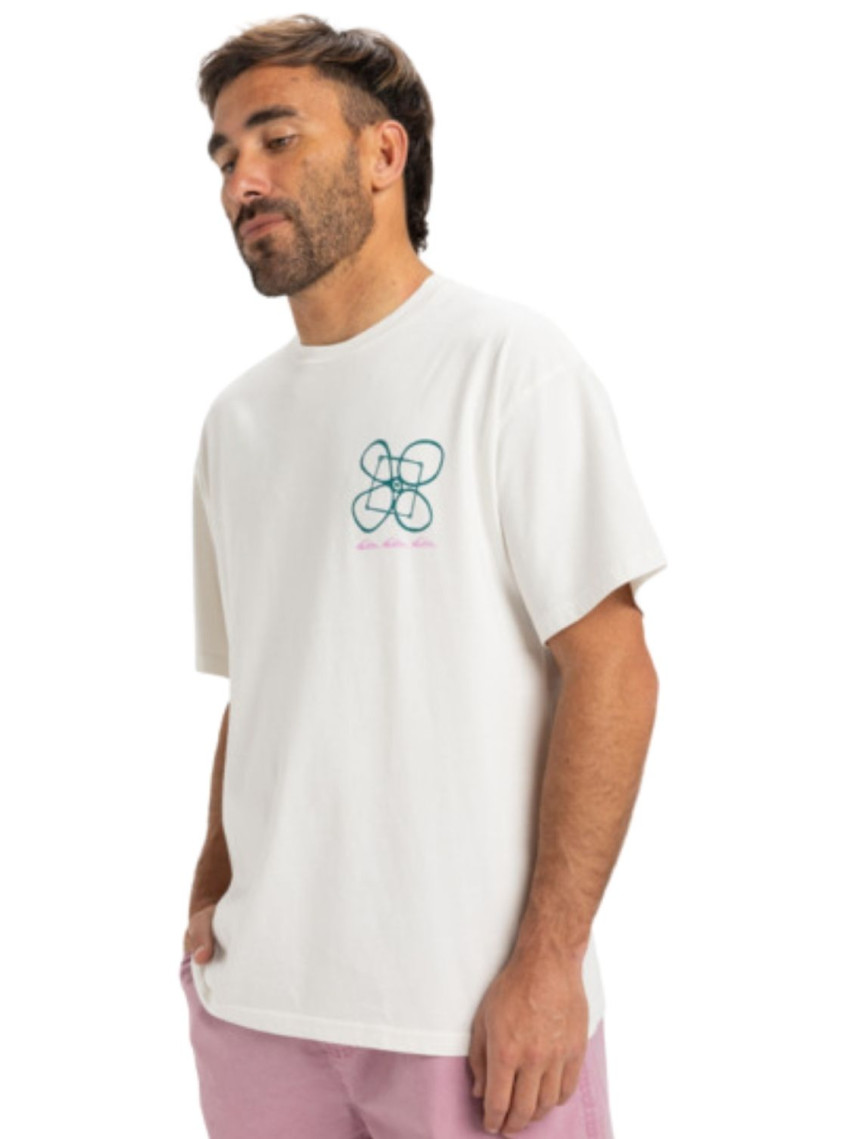 Quiksilver Hw Outside Inside Erkek Beyaz Tişört