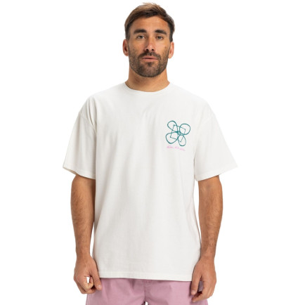 Quiksilver Hw Outside Inside Erkek Beyaz Tişört