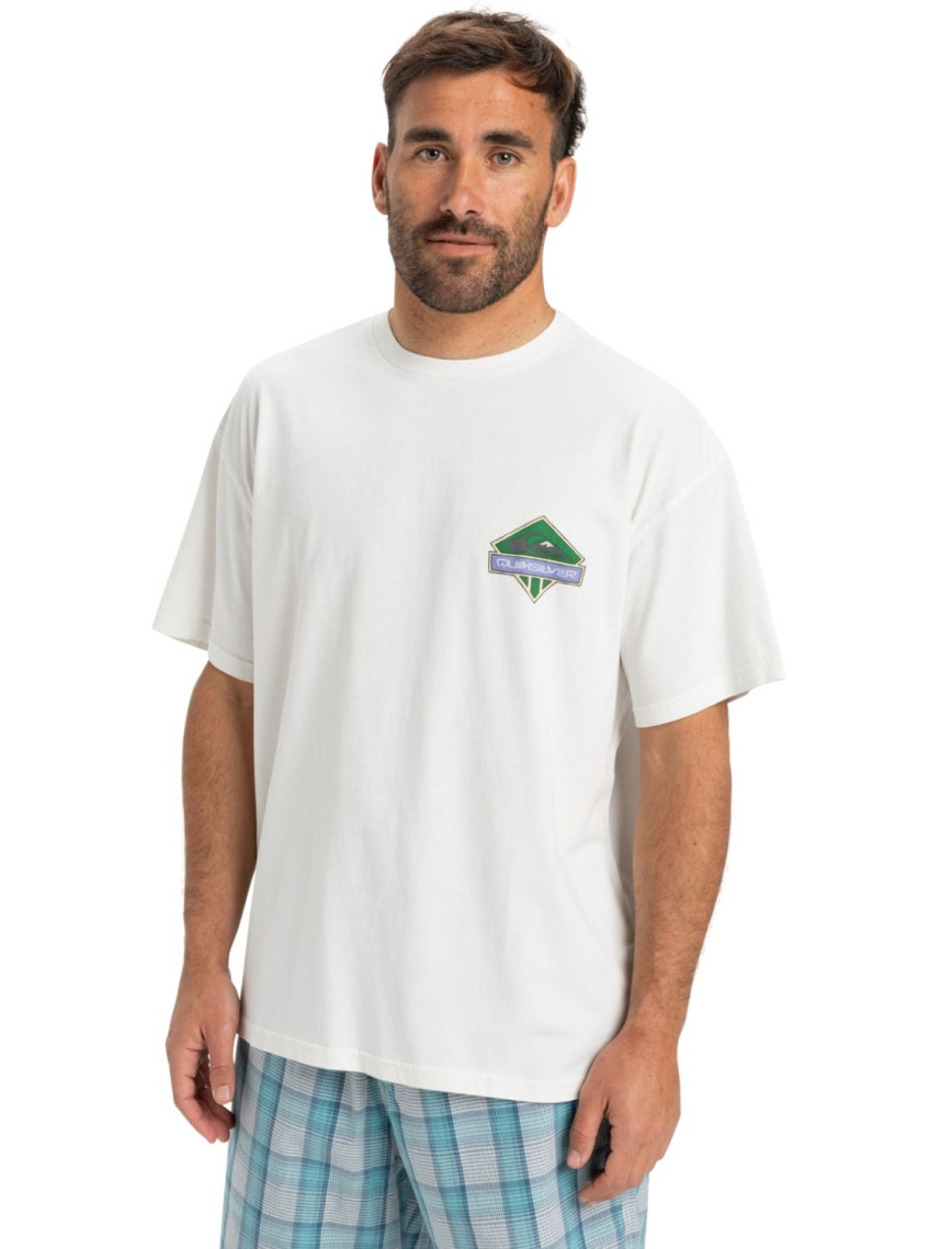 Quiksilver Gh Qs Crystal Jet Erkek Beyaz Tişört