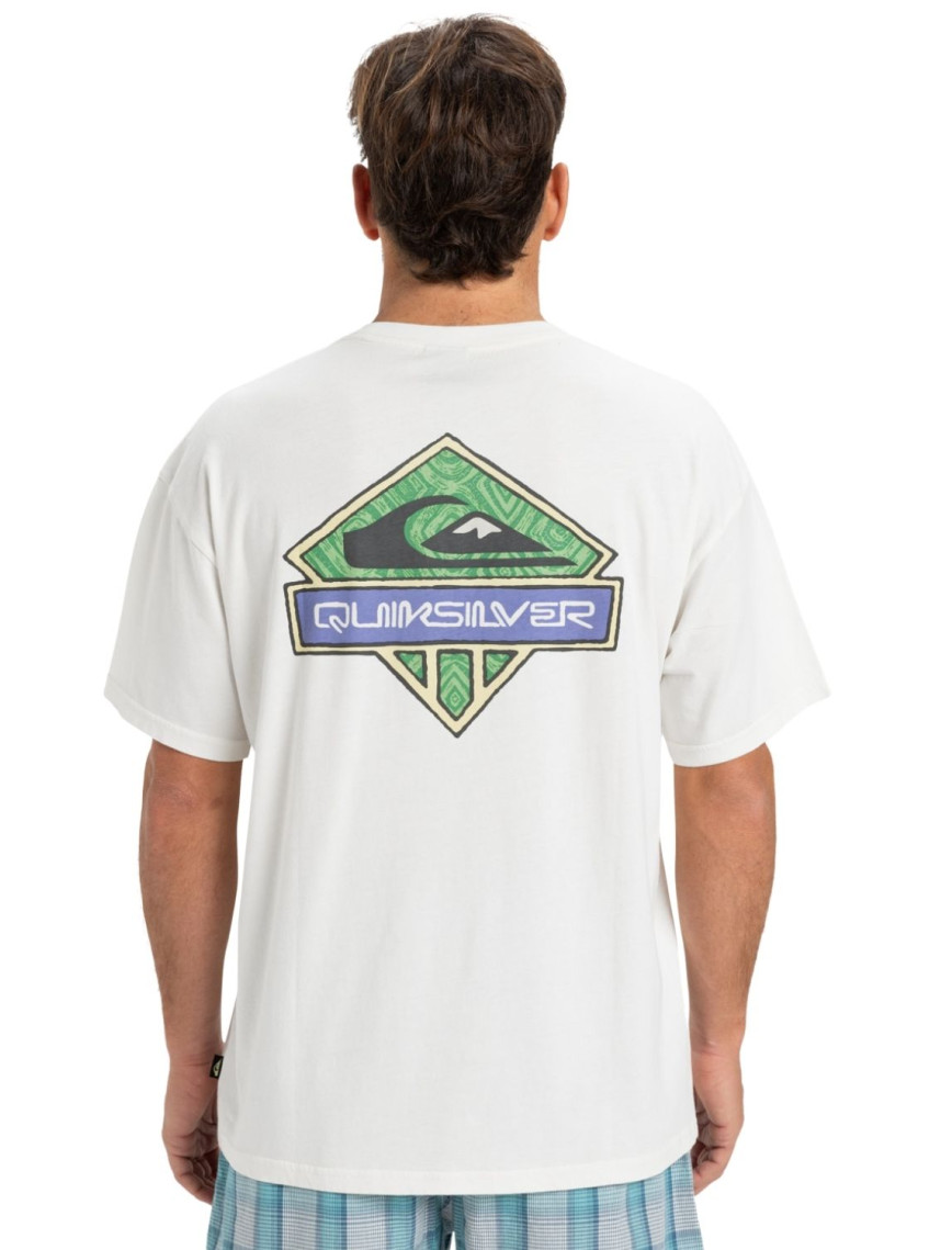 Quiksilver Gh Qs Crystal Jet Erkek Beyaz Tişört