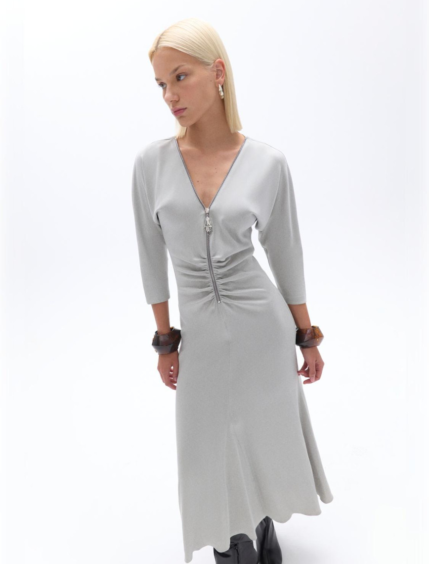 Drape Detaylı Elbise Drape Detaylı Elbise