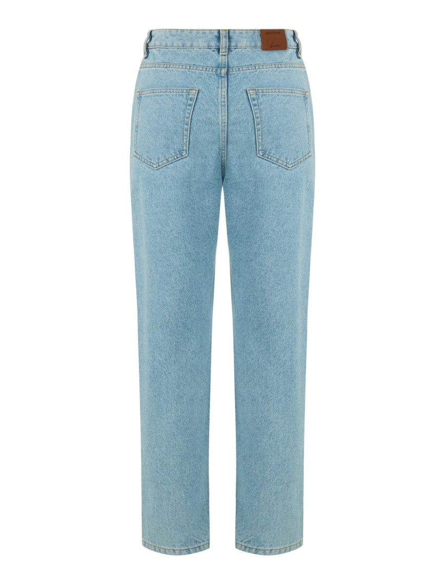 Yüksek Bel Mom Jean Pantolon