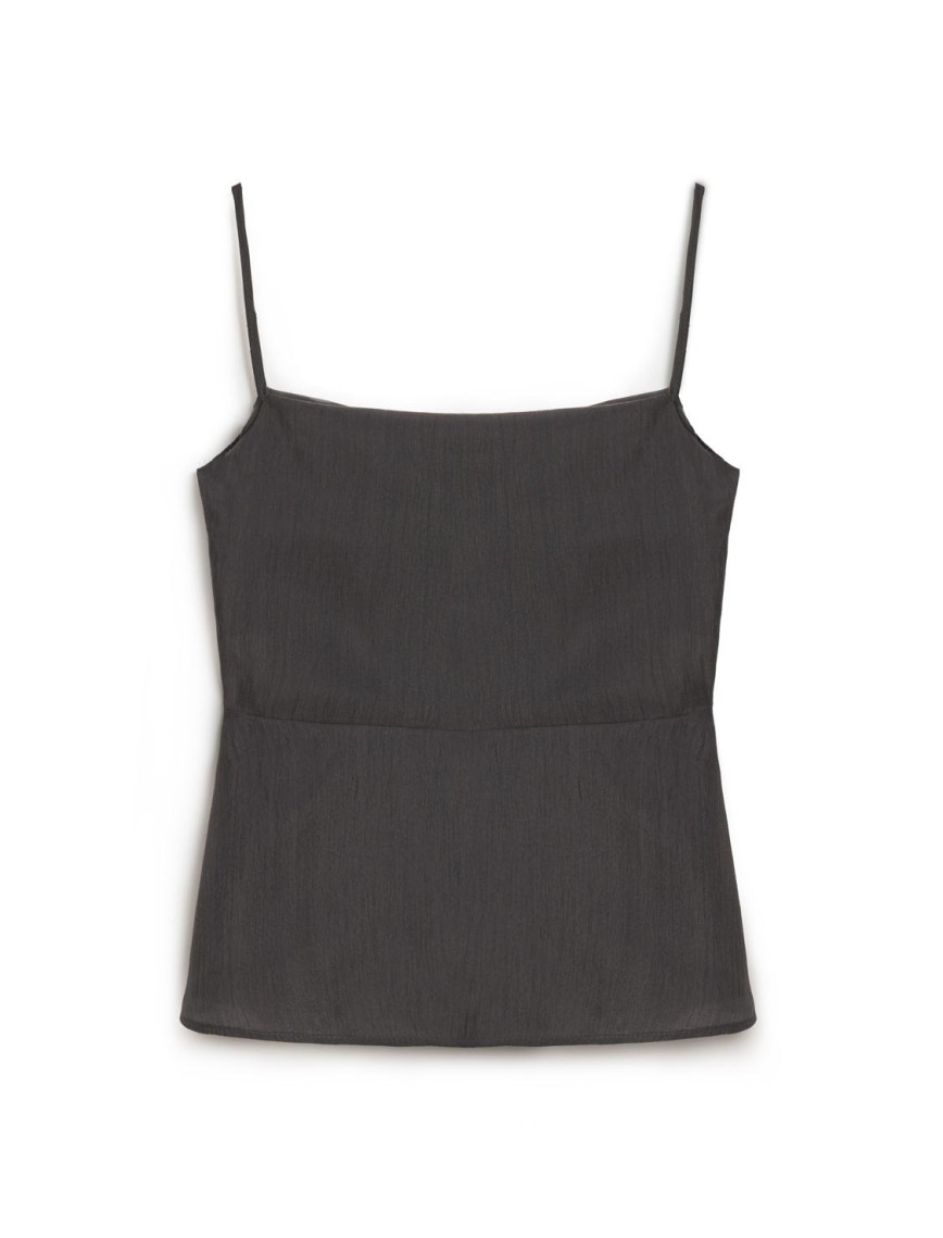 Yırtmaçlı Askılı Bluz Yırtmaçlı Askılı Bluz