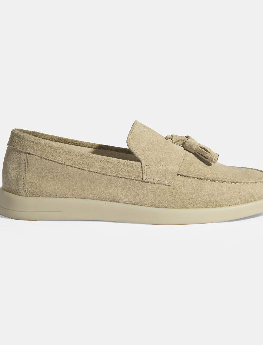 Kahve Erkek Süet Püsküllü Loafer Kahve Erkek Süet Püsküllü Loafer