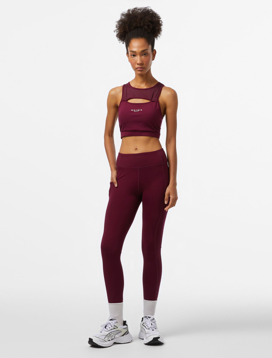 UNITED4 Sport Kadın Bordo Bra UNITED4 Sport Kadın Bordo Bra