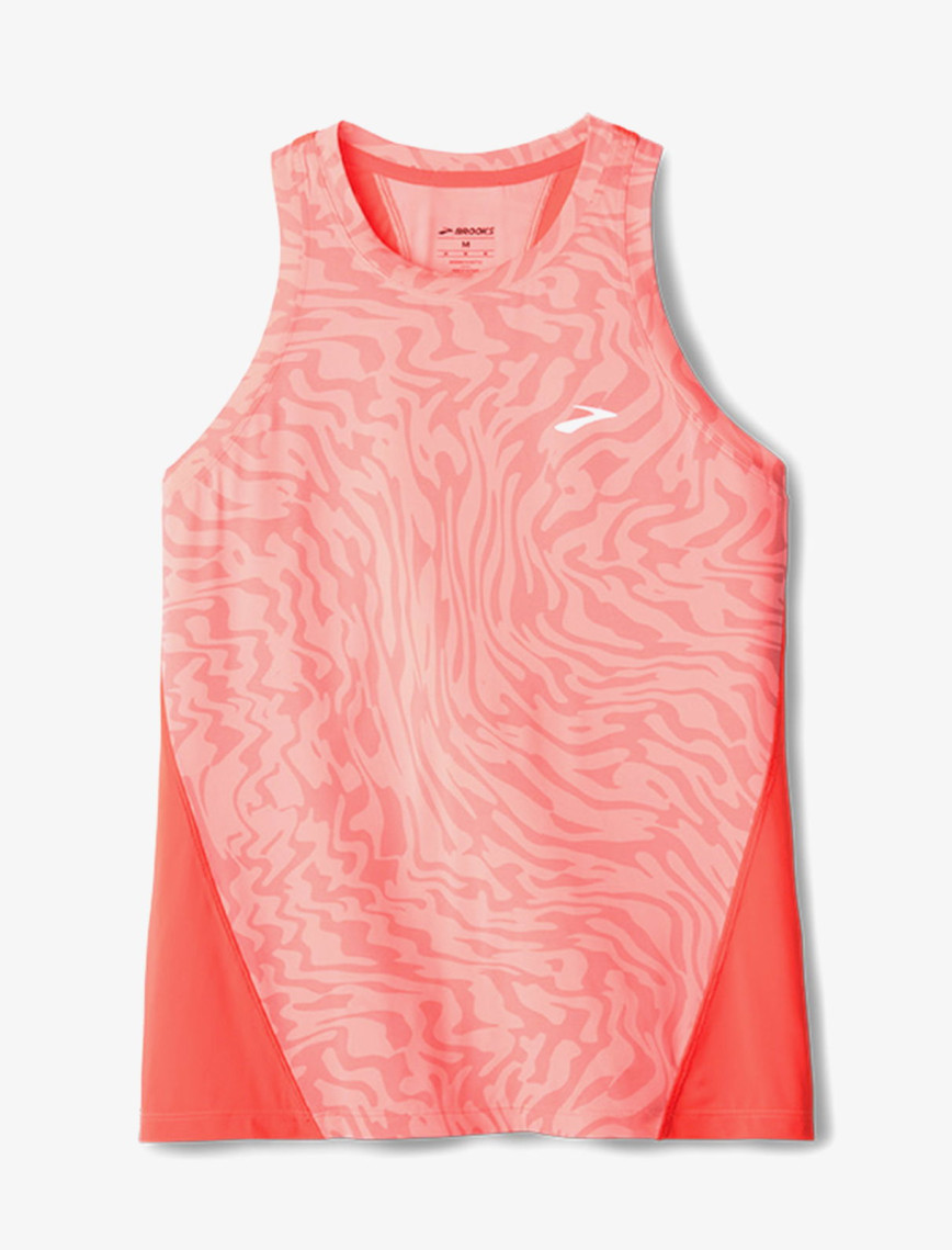 Brooks Sprint Free Tank 3.0 Kadın Turuncu Koşu T-Shirt