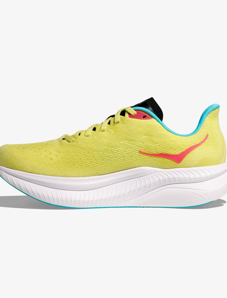 Hoka Mach 6 Erkek Sarı Yol Koşu Ayakkabısı