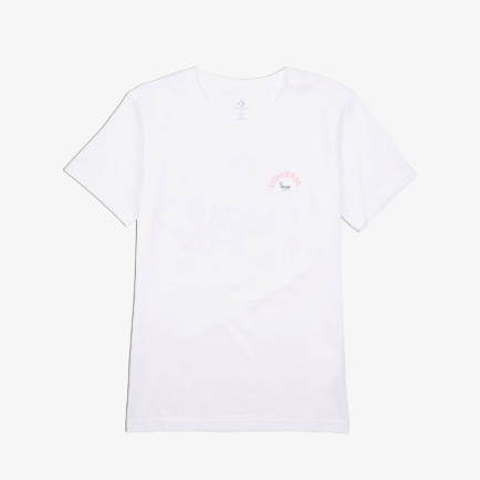 Converse Çiçek Baskılı Kadın Beyaz T-Shirt Converse Çiçek Baskılı Kadın Beyaz T-Shirt