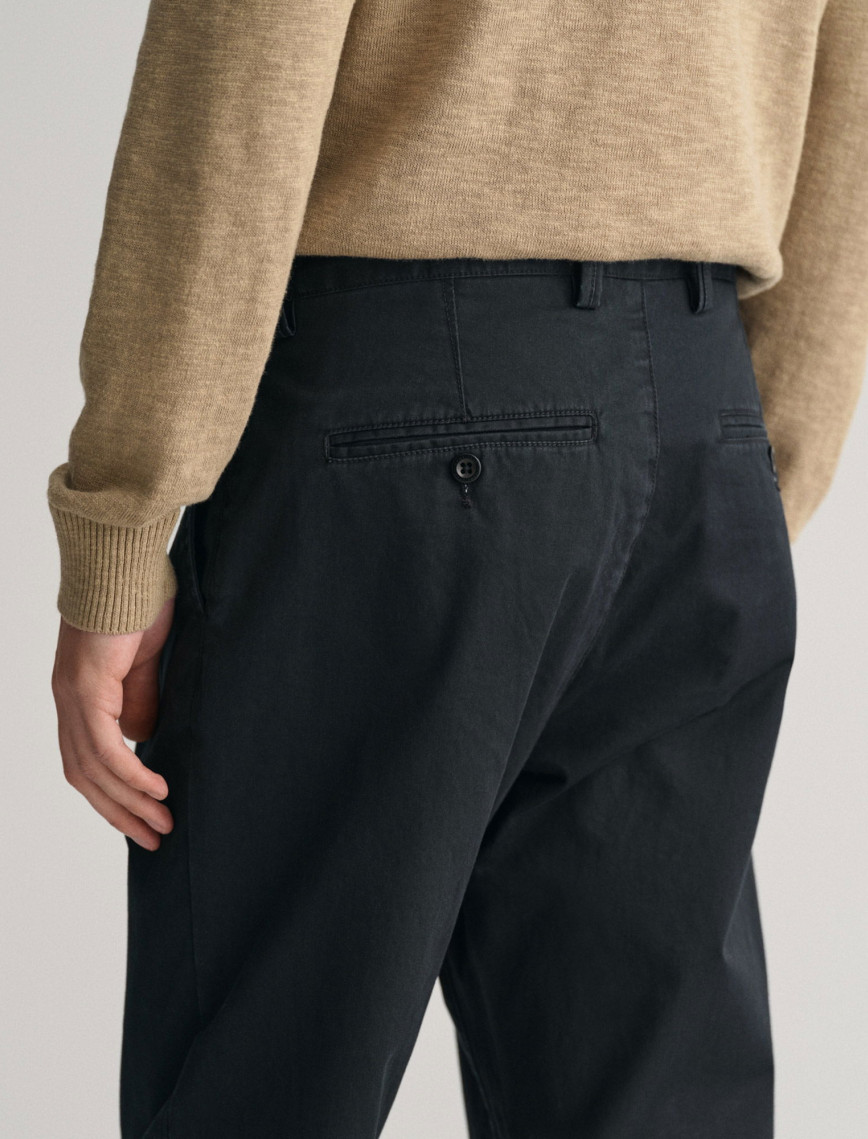 GANT Erkek Siyah Regular Fit Chino Pantolon GANT Erkek Siyah Regular Fit Chino Pantolon