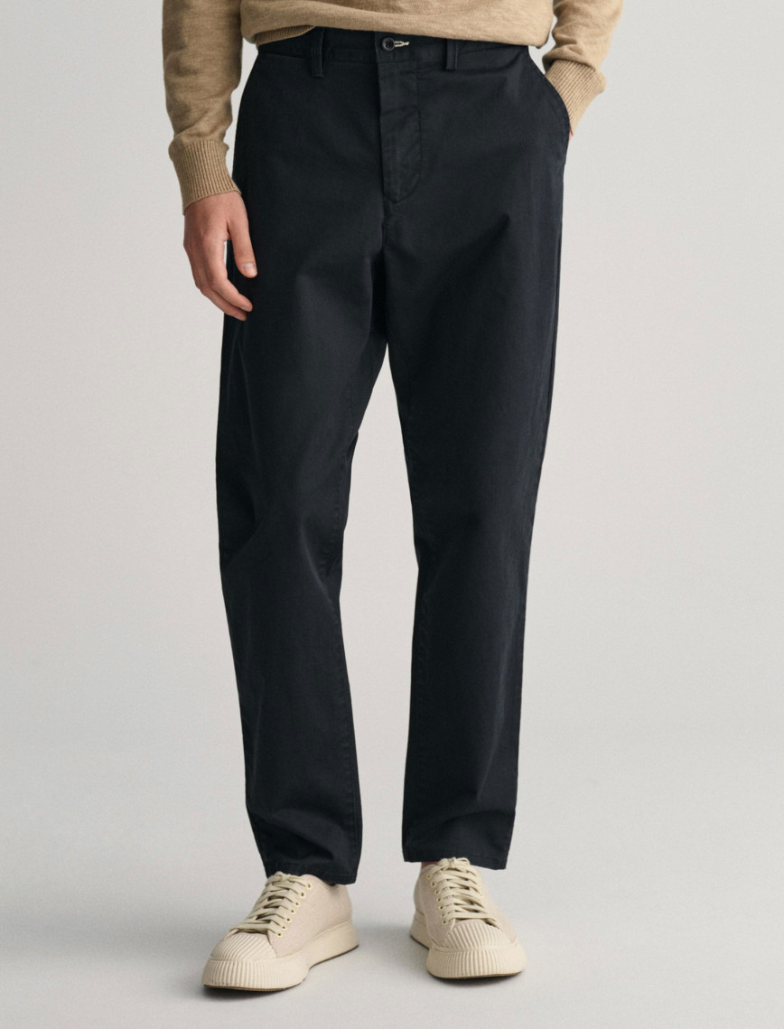 GANT Erkek Siyah Regular Fit Chino Pantolon GANT Erkek Siyah Regular Fit Chino Pantolon