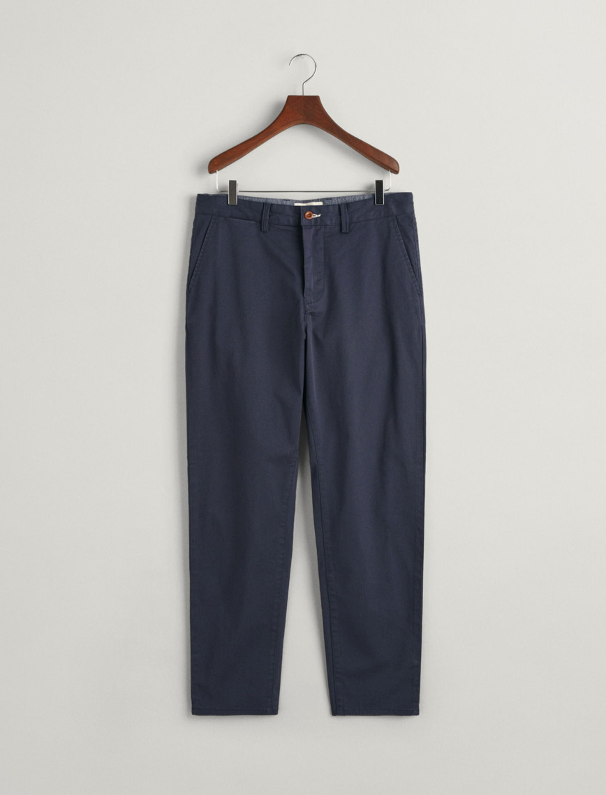 GANT Erkek Lacivert Regular Fit Chino Pantolon GANT Erkek Lacivert Regular Fit Chino Pantolon