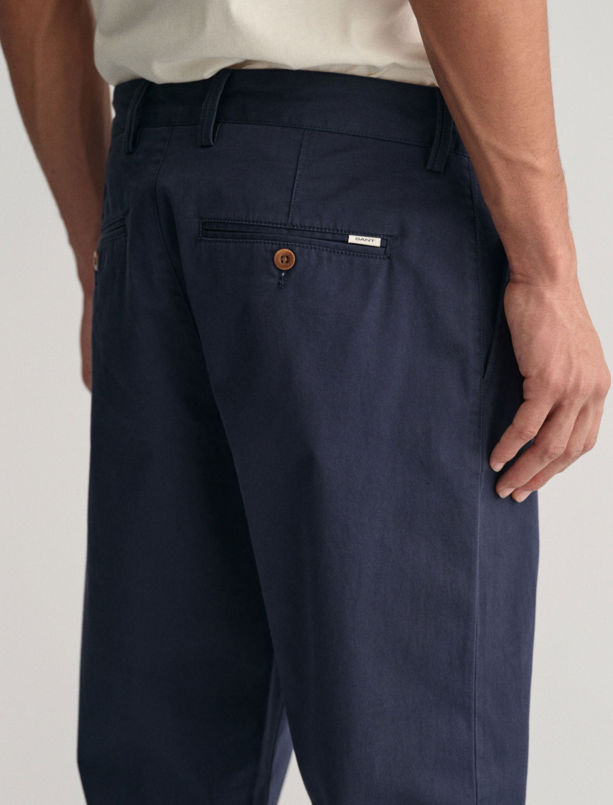 GANT Erkek Lacivert Regular Fit Chino Pantolon GANT Erkek Lacivert Regular Fit Chino Pantolon