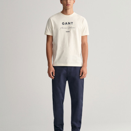 GANT Erkek Lacivert Regular Fit Chino Pantolon GANT Erkek Lacivert Regular Fit Chino Pantolon
