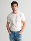 GANT Erkek Siyah Slim Fit V Yaka T-Shirt GANT Erkek Siyah Slim Fit V Yaka T-Shirt