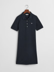 GANT Kadın Lacivert Regular Fit Polo Yaka Elbise GANT Kadın Lacivert Regular Fit Polo Yaka Elbise