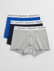 GANT Erkek Gri Slim Fit Logolu 3'lü Boxer