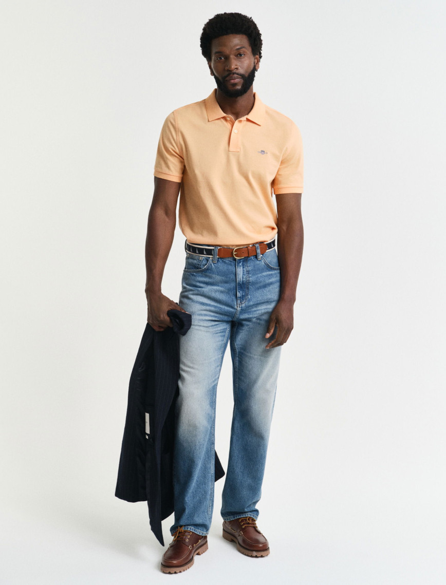 GANT Erkek Turuncu Regular Fit Polo GANT Erkek Turuncu Regular Fit Polo