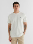 GANT Erkek Krem Regular Fit Bisiklet Yaka T-Shirt