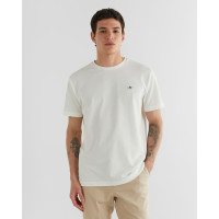 GANT Erkek Krem Regular Fit Bisiklet Yaka T-Shirt GANT Erkek Krem Regular Fit Bisiklet Yaka T-Shirt