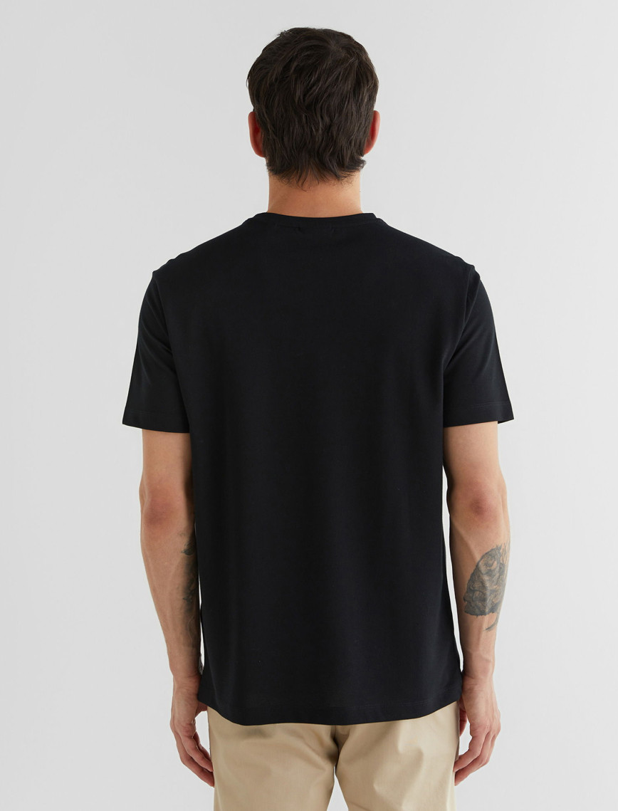 GANT Erkek Siyah Regular Fit Bisiklet Yaka T-Shirt GANT Erkek Siyah Regular Fit Bisiklet Yaka T-Shirt