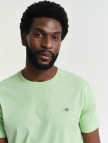 GANT Erkek Yeşil Regular Fit Bisiklet Yaka T-Shirt