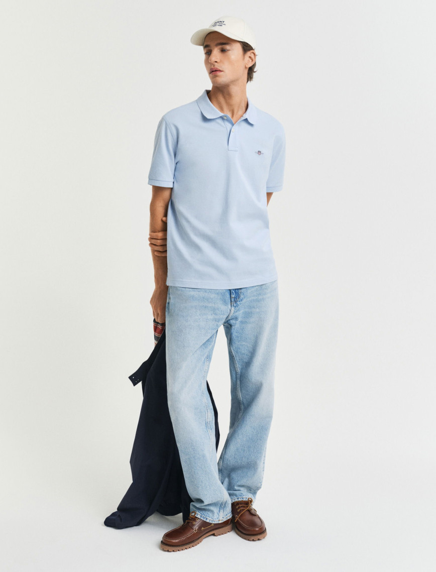 GANT Erkek Mavi Regular Fit Polo GANT Erkek Mavi Regular Fit Polo