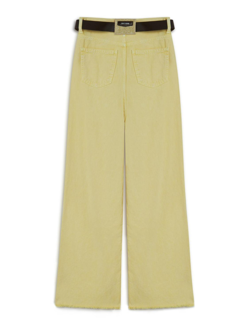 Yüksek Bel Kemerli Jean Pantolon Yüksek Bel Kemerli Jean Pantolon