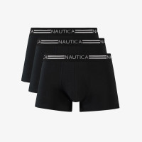 Nautica Erkek Siyah Standart Fit 3'lü Boxer Nautica Erkek Siyah Standart Fit 3'lü Boxer