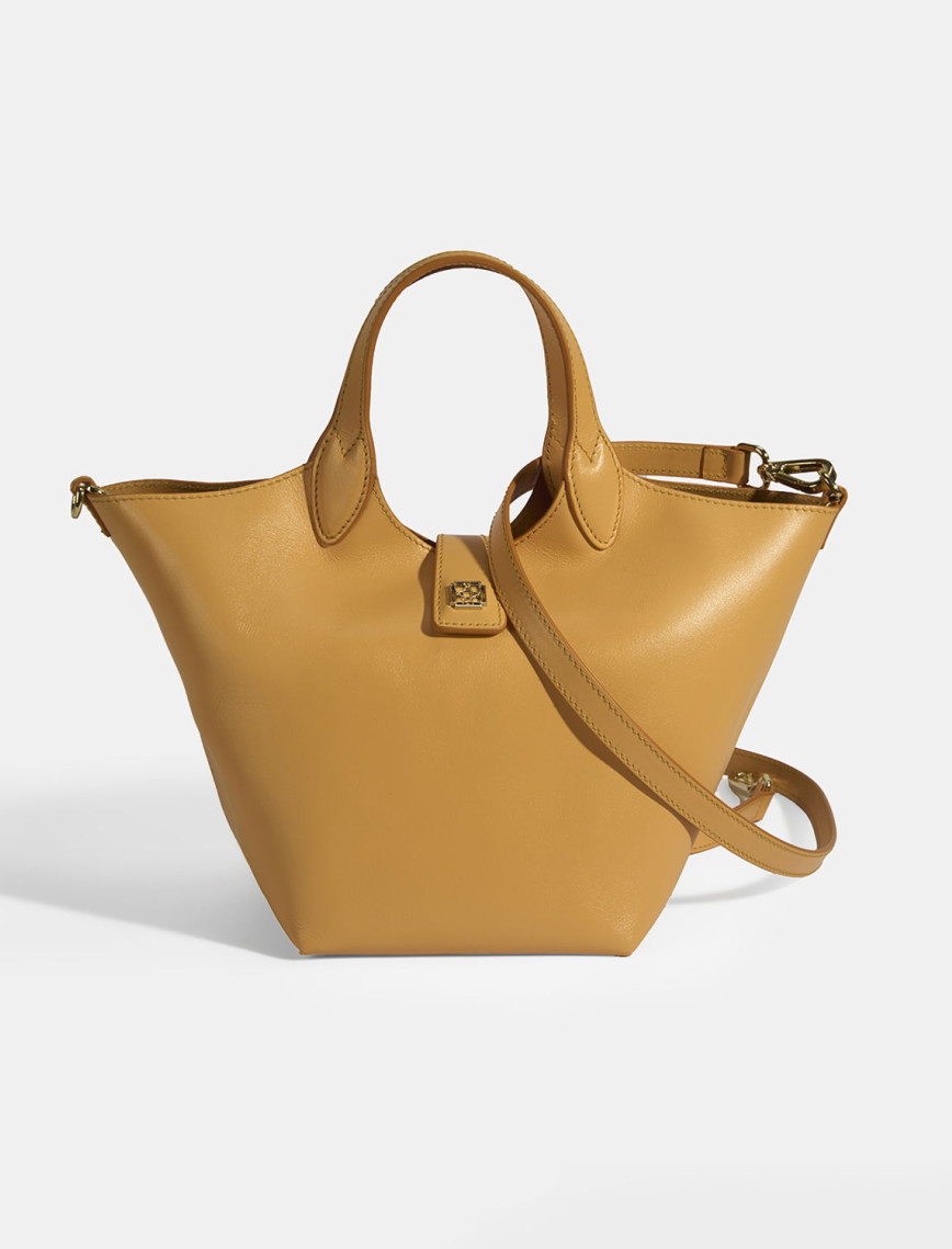 Kadın Turuncu Deri Omuz Çantası Kadın Turuncu Deri Omuz Çantası