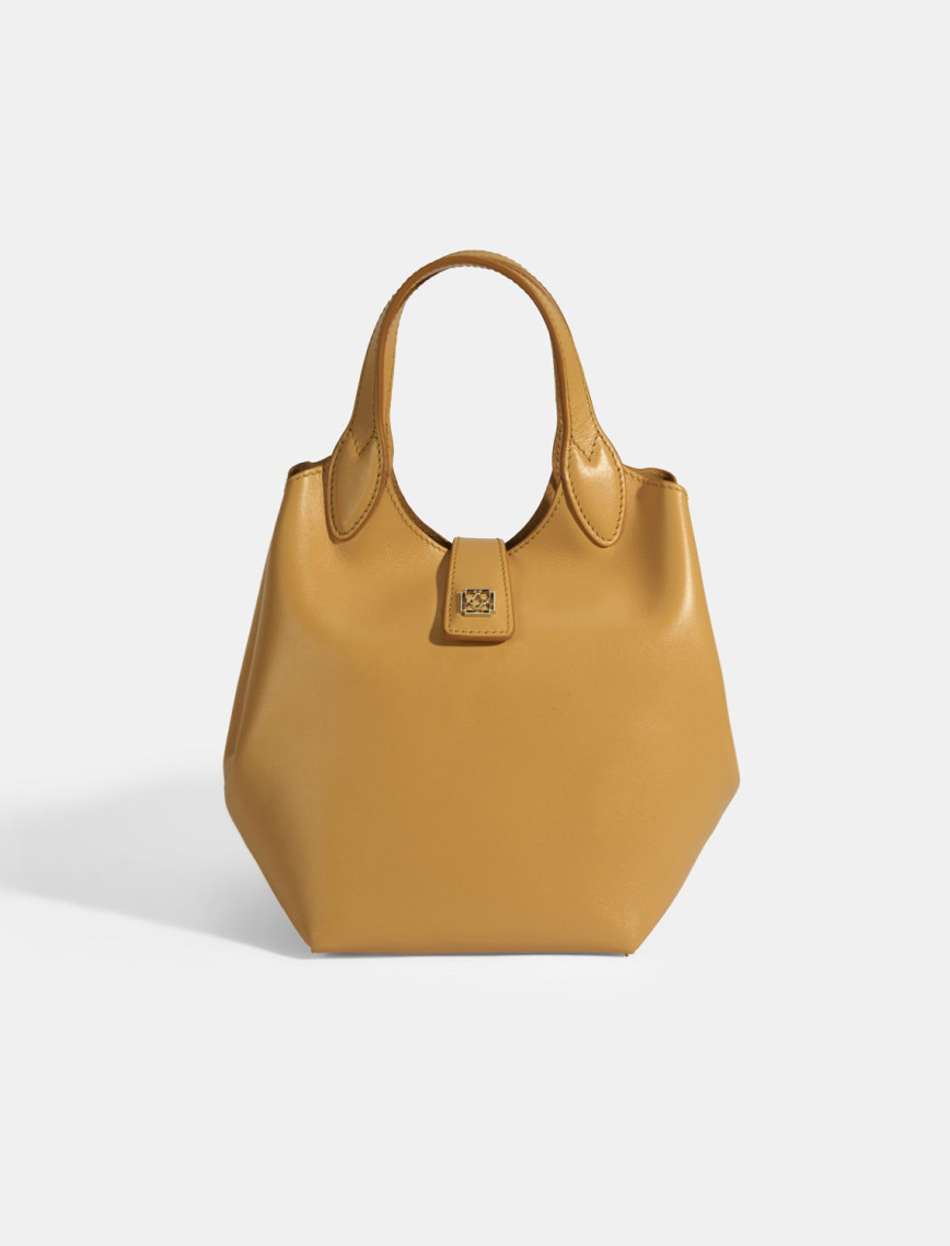 Kadın Turuncu Deri Omuz Çantası Kadın Turuncu Deri Omuz Çantası