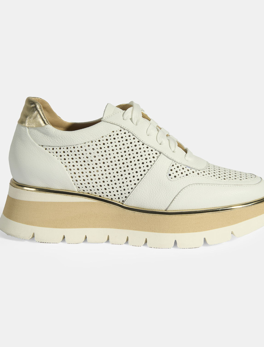 Luca Grossi Kadın Beyaz Bağcıklı Deri Spor Ayakkabı Luca Grossi Kadın Beyaz Bağcıklı Deri Spor Ayakkabı