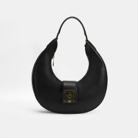 Kadın Siyah Deri Omuz Çantası Kadın Siyah Deri Omuz Çantası