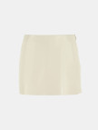 Limited Edition Kadın Krem Deri Şort Etek Limited Edition Kadın Krem Deri Şort Etek