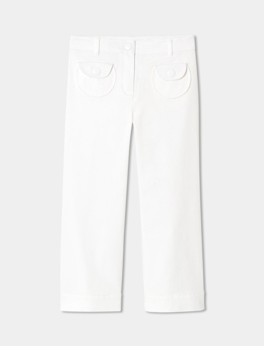 Jacadi Paris Kız Çocuk Yama Cepli Geniş Paça Pantolon Jacadi Paris Kız Çocuk Yama Cepli Geniş Paça Pantolon