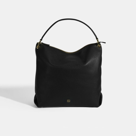 Kadın Siyah Deri Omuz Çantası