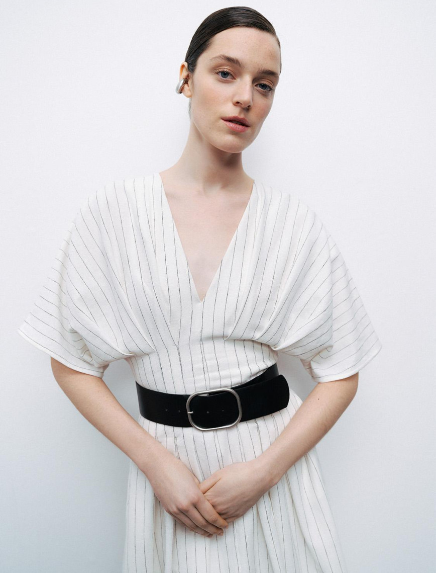 Kemerli Midi Elbise Kemerli Midi Elbise