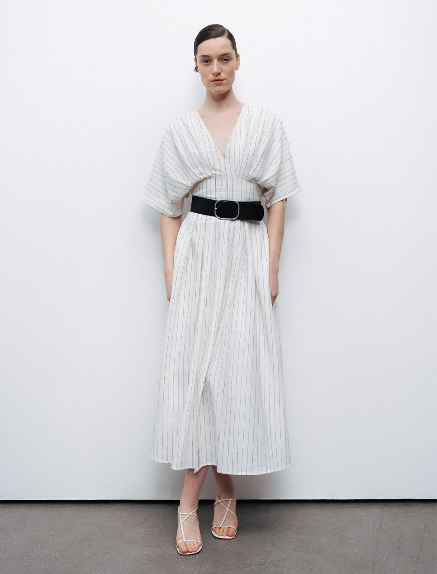 Kemerli Midi Elbise Kemerli Midi Elbise