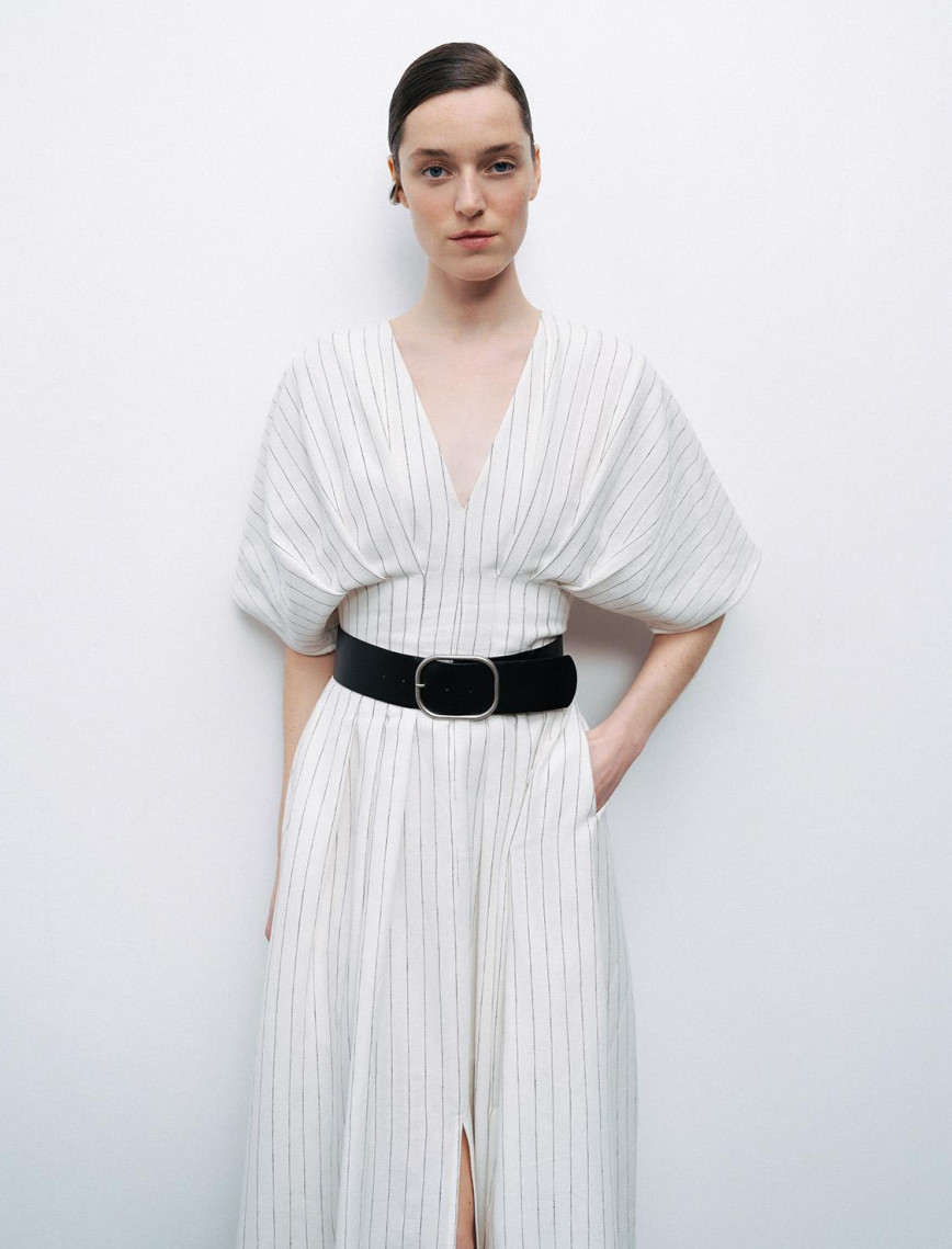 Kemerli Midi Elbise Kemerli Midi Elbise