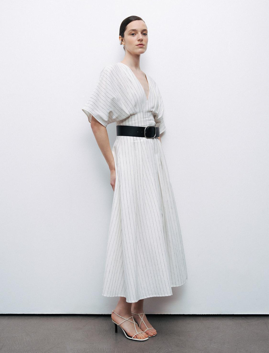 Kemerli Midi Elbise Kemerli Midi Elbise