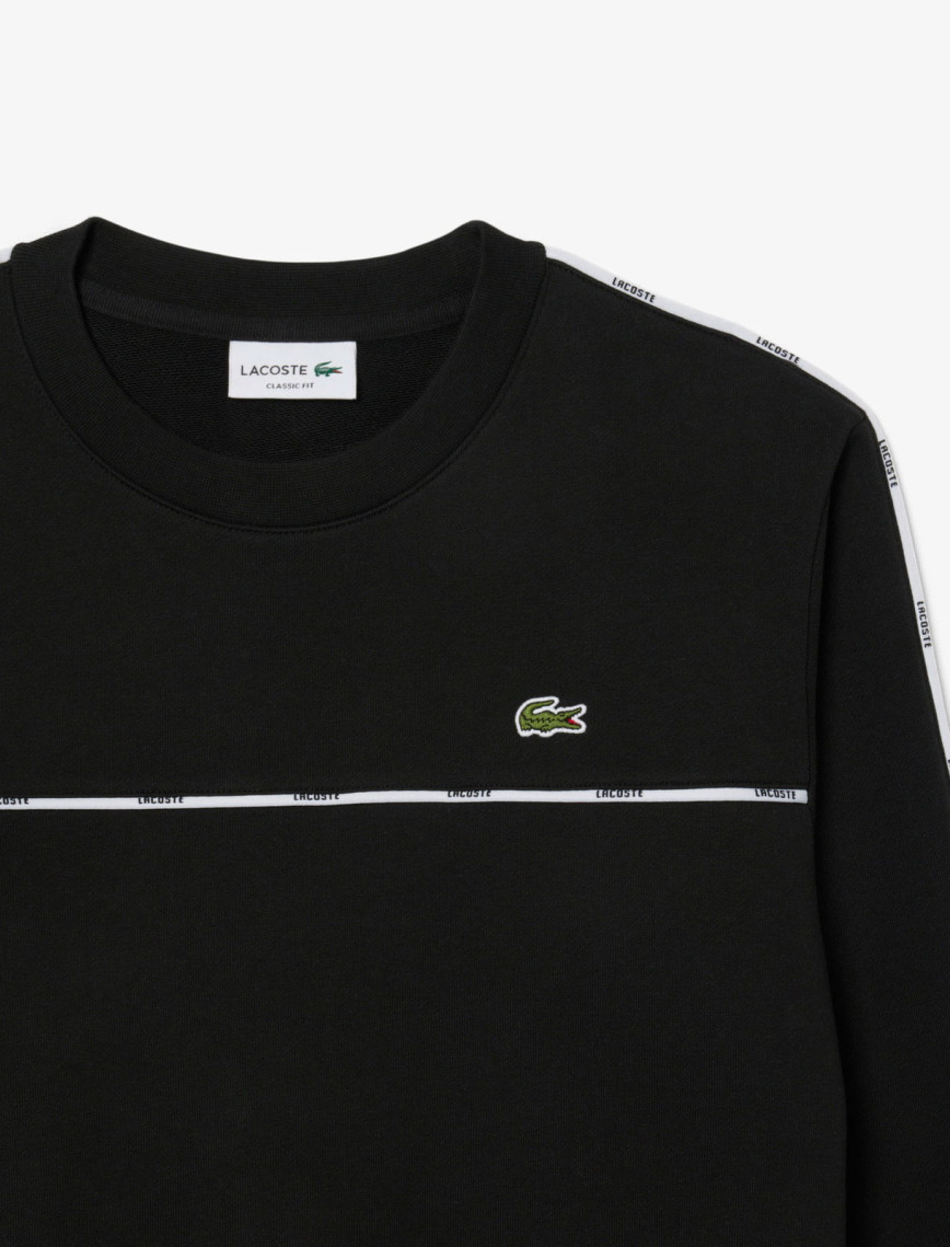 Lacoste Erkek Classic Fit Siyah Sweatshirt Lacoste Erkek Classic Fit Siyah Sweatshirt