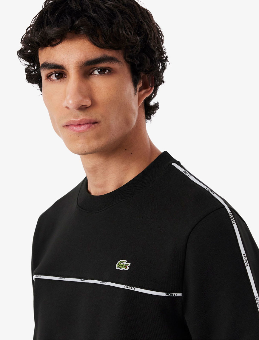 Lacoste Erkek Classic Fit Siyah Sweatshirt Lacoste Erkek Classic Fit Siyah Sweatshirt