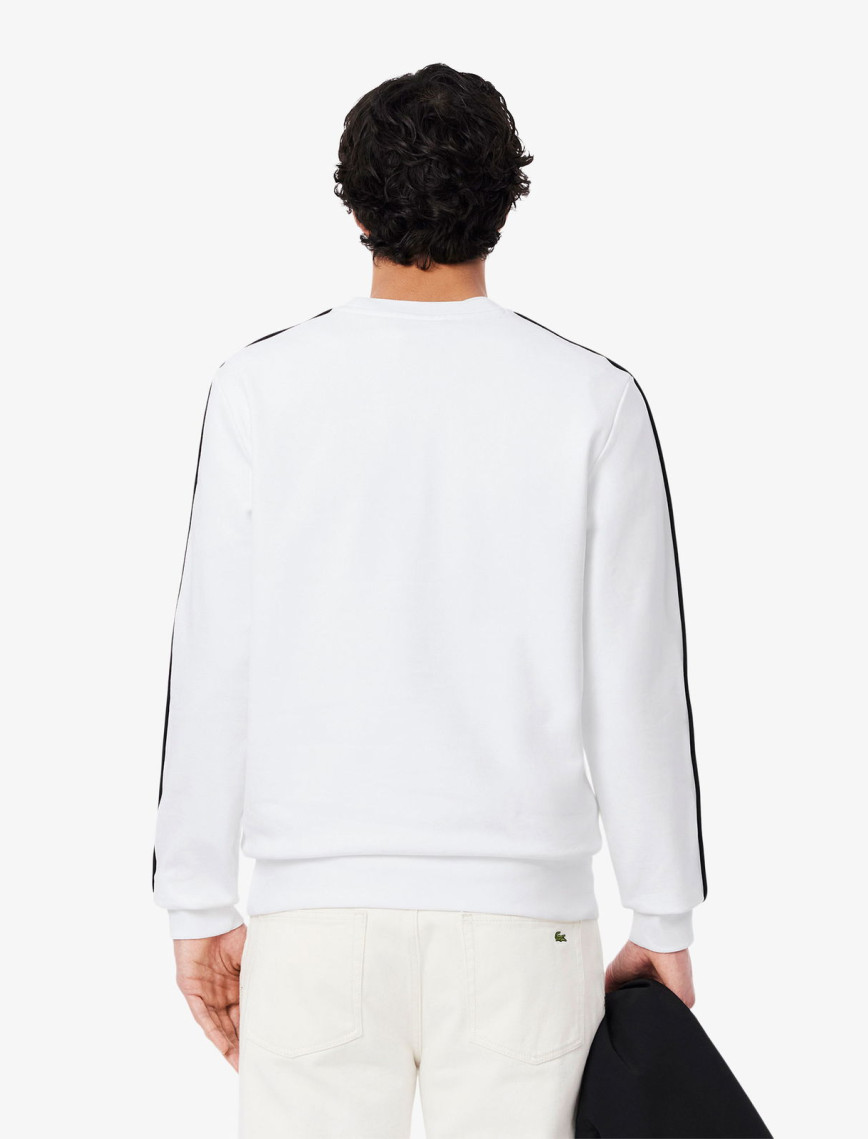 Lacoste Erkek Classic Fit Beyaz Sweatshirt Lacoste Erkek Classic Fit Beyaz Sweatshirt