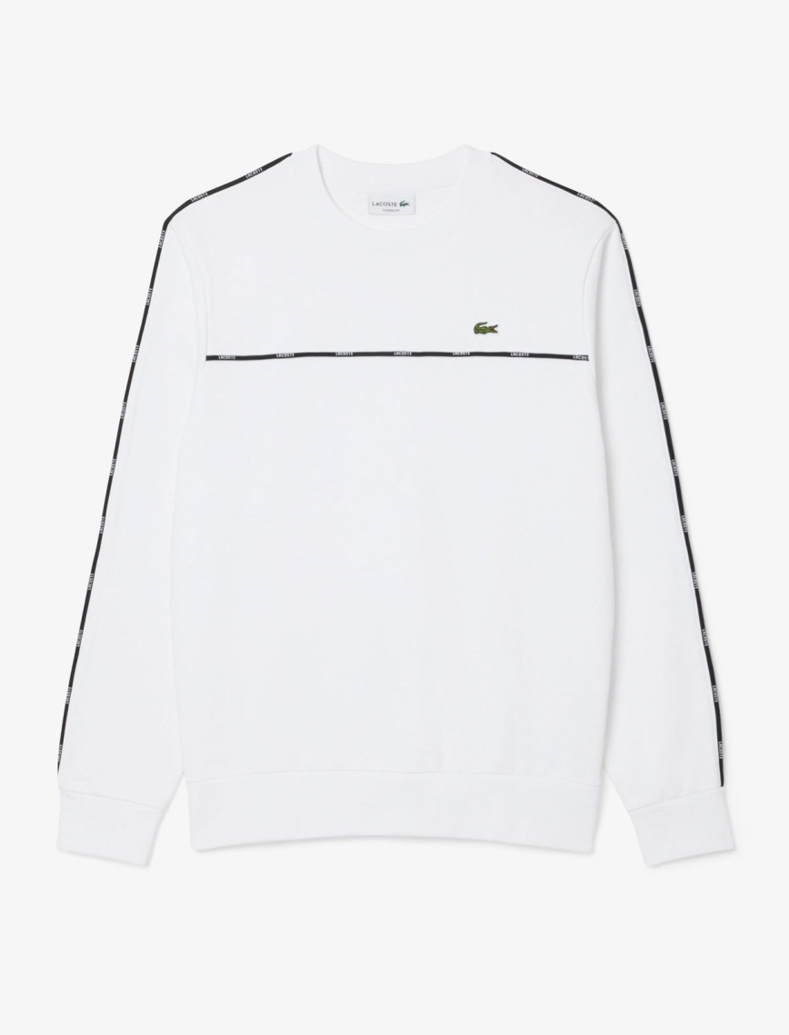 Lacoste Erkek Classic Fit Beyaz Sweatshirt Lacoste Erkek Classic Fit Beyaz Sweatshirt